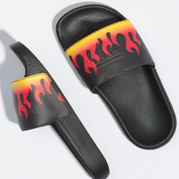 vans flame slides